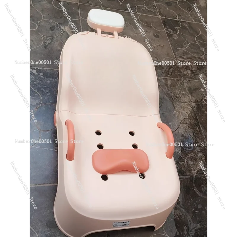 Kids Hair Washing Chair Foldable Baby Shampoo Bed for Home Use
