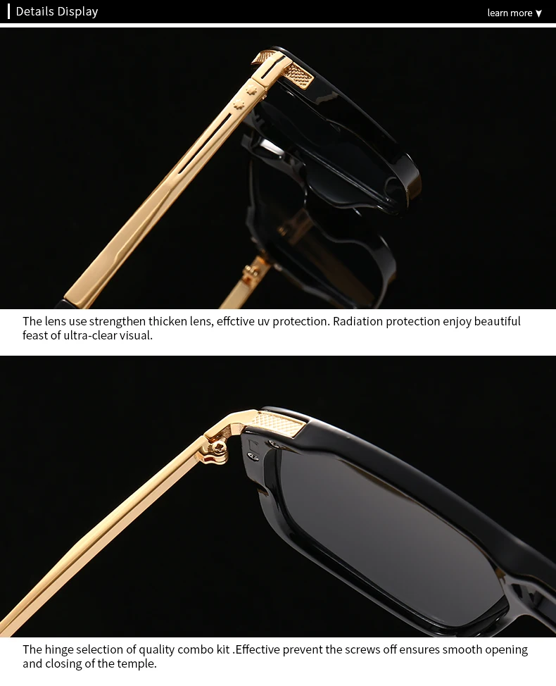 نظارات شمسية رجالية عتيقة من الذرة البيضاء المزدوجة ، نظارات طيار ، إطار مربع ، بقعة عبر الحدود ، أصلية وأمريكة ، جديدة ، #6