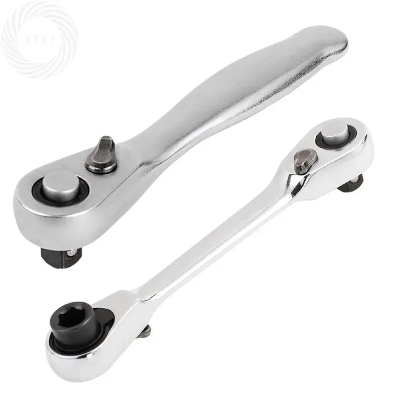 

Быстроразъемная отвертка с шестигранным крутящим моментом, ручные инструменты для ремонта, новинка для мини-высотных частот 1/4, трещотка, набор гаечных ключей 2-в-1, двусторонний