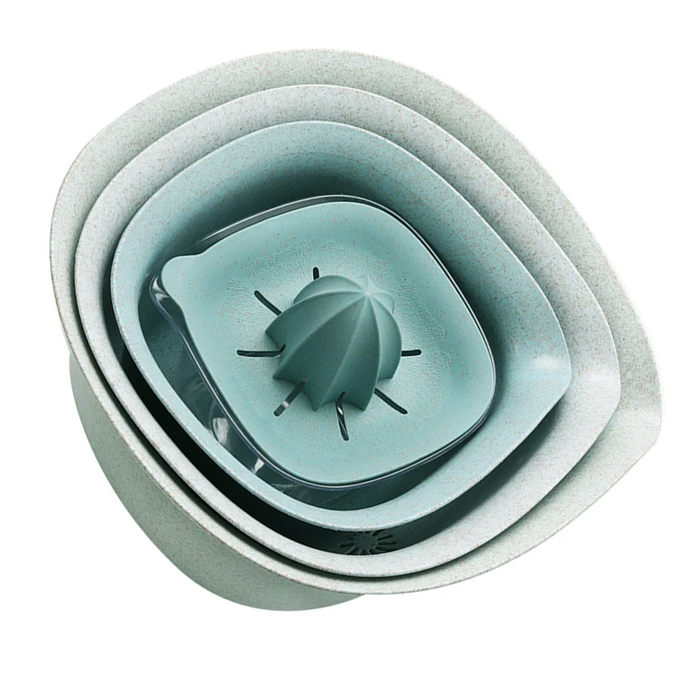 

1 комплект, противоскользящая чаша для салата, ручная соковыжималка для фруктов, комплект с миской для смешивания, дуршлаг, многофункциональная соковыжималка для цитрусовых для использования на кухне