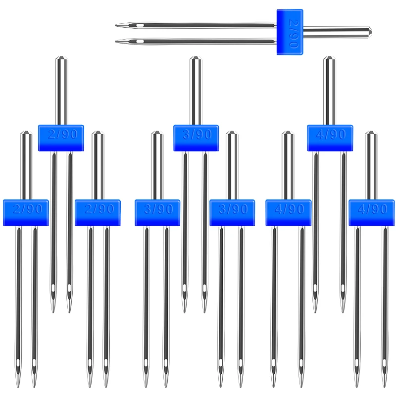 KRABALL Double Needles for Brother Sewing Machine Parts for Househeld Tools Sewing Machine Needles Twin Stretch Machine Needles