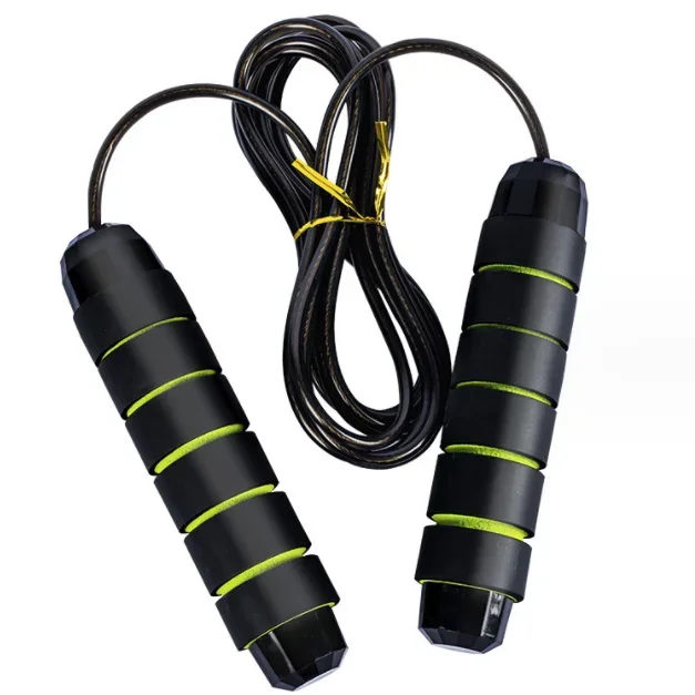 

Load Bearing Skipping Rope Adjustable Jump Rope Foam Handle Steel Wire Rope