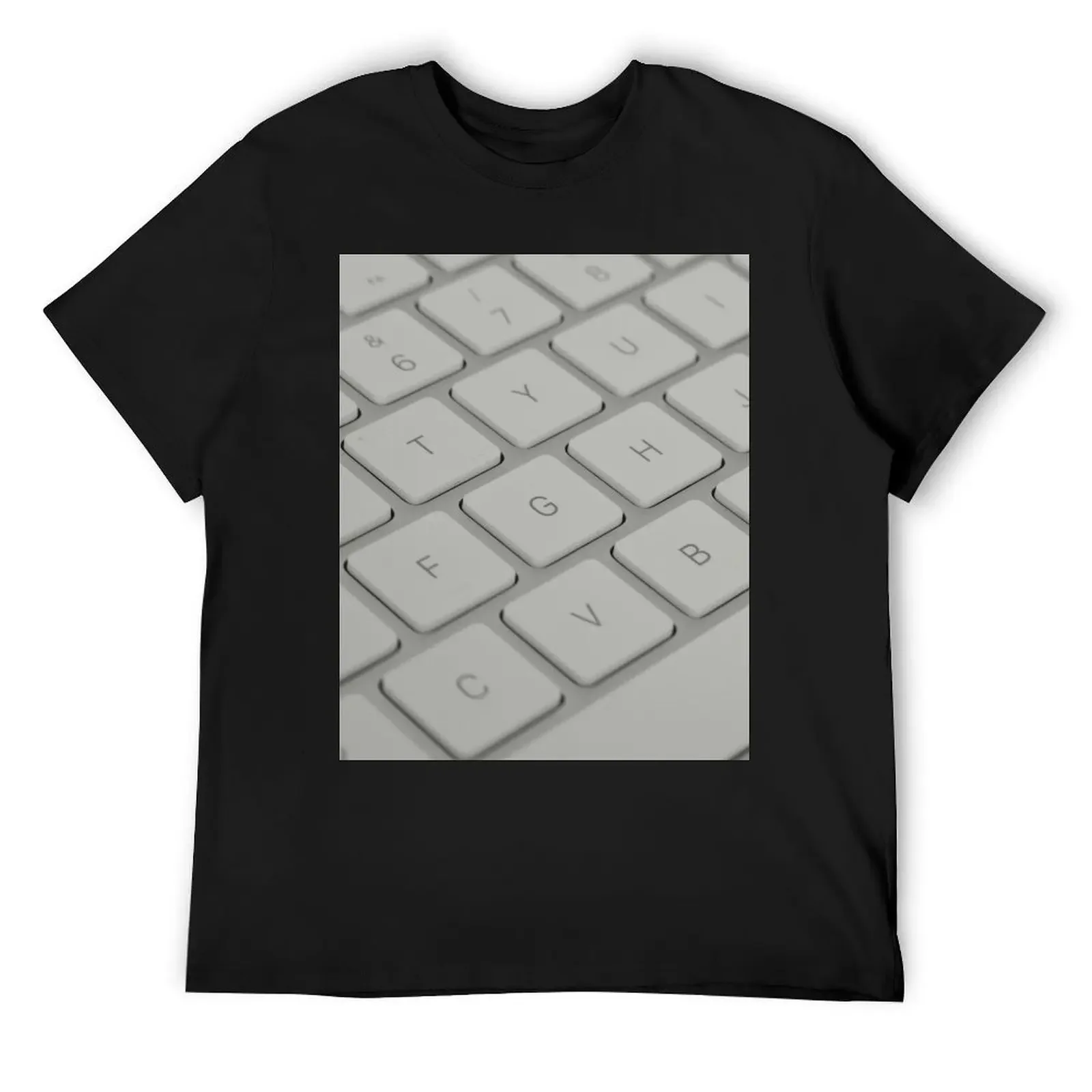 Keyboard! T-Shirt man clothes vintage korean fashion mens graphic t-shirts anime