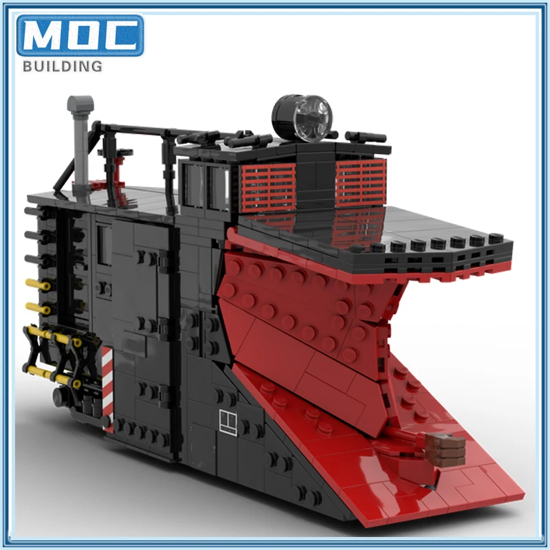 MOC-décennie s de construction de voitures de chasse-neige, modèle de camion de la série technique, rail du Pacifique, briques de bricolage, assembler des jouets, cadeaux créatifs, nouveau