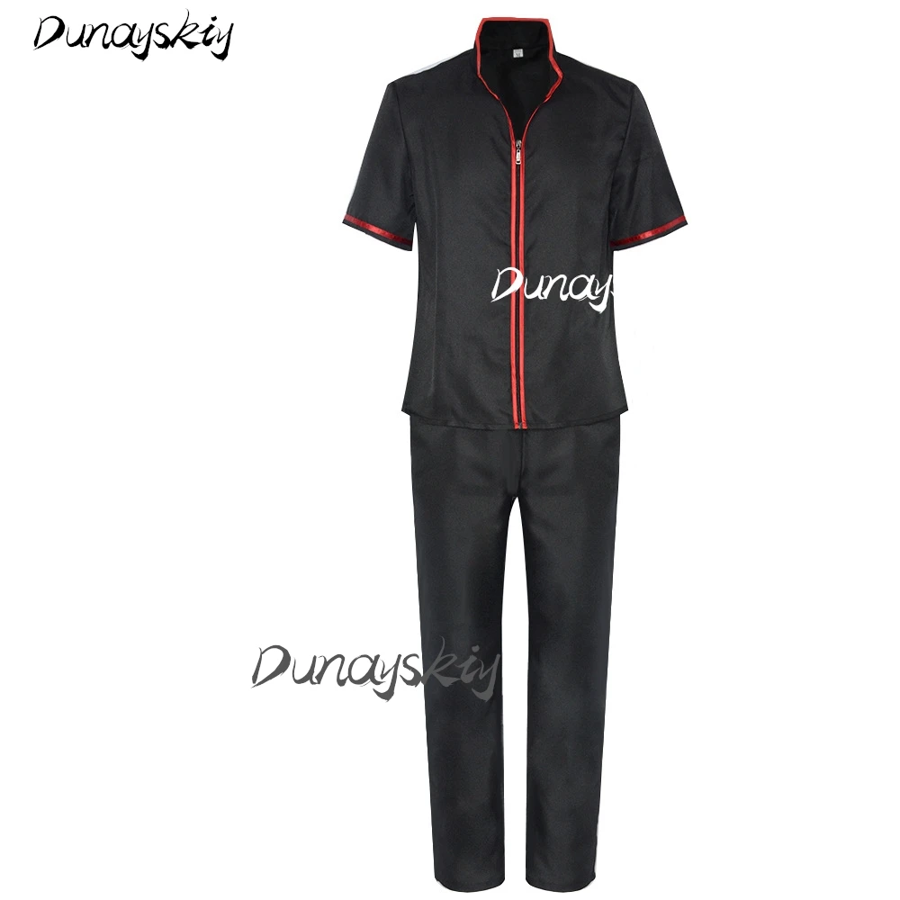 أزياء أنيمي جينتاما التأثيرية ساكاتا جينتوكي كيمونو كوسبلاي الرسوم المتحركة اليابانية يناسب الهالوين زي مخصص للرجال