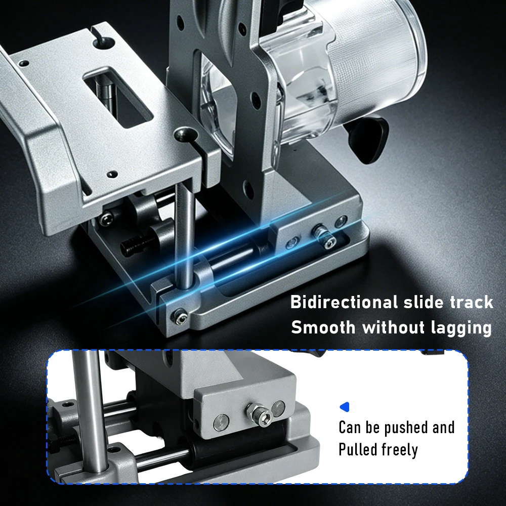 2 in 1 Invisible Fastener Punch Slotting Bracket Woodworking Locator Compact Router Tool for Precise Slotting