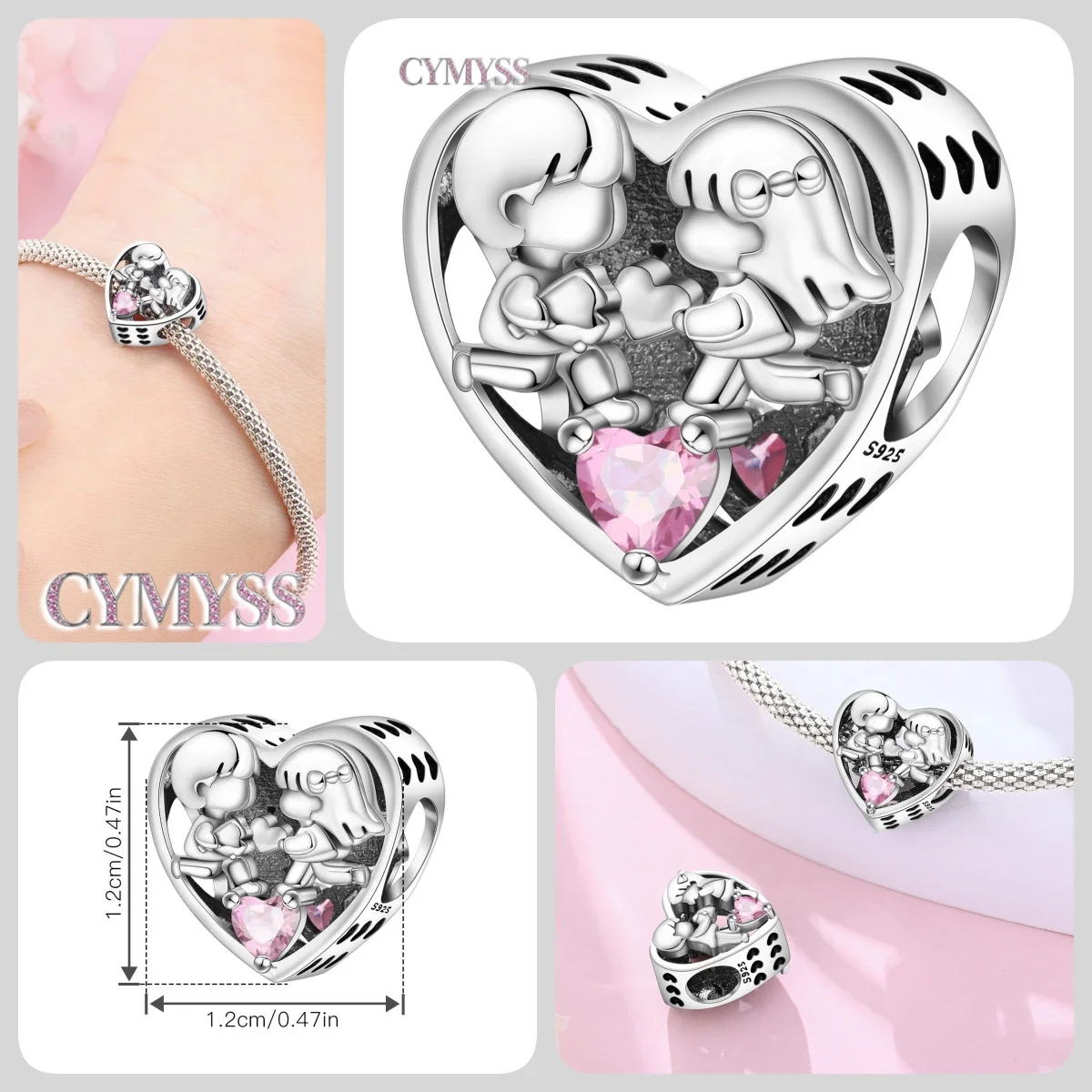 HEIßER 925 Sterling Silber Cartoon Charakter Arzt Krankenschwester Paare Perlen Fit Frauen Armbänder Charms DIY Geburtstag Party Geschenke Schmuck – Detail 38