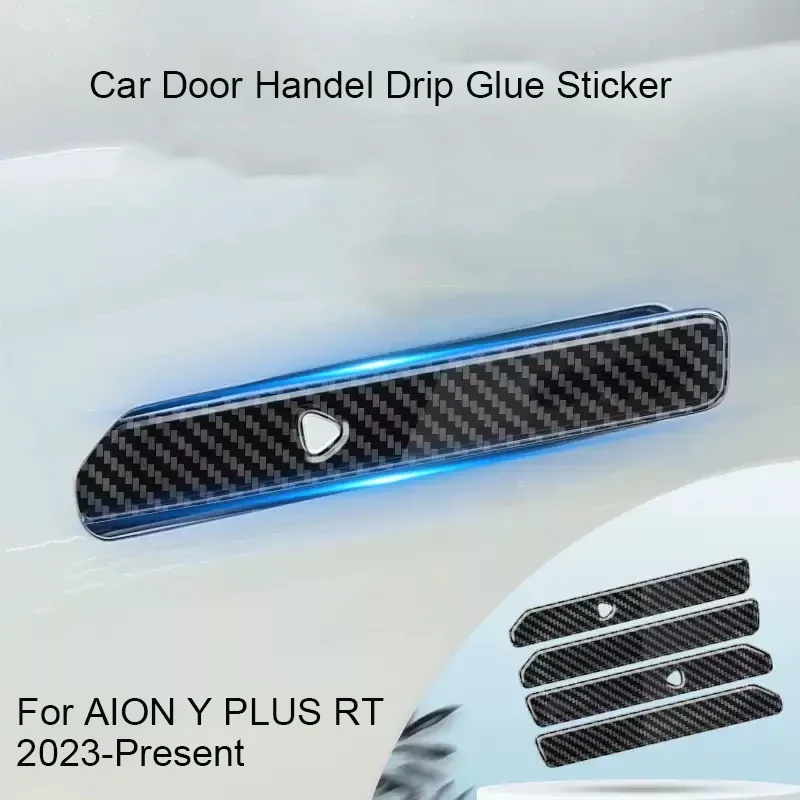 For AION Y PLUS RT 2023-Present Car Door Drip Glue Handle Cover Anti Scratch Waterproof Durable Auto Exterior Accessories
