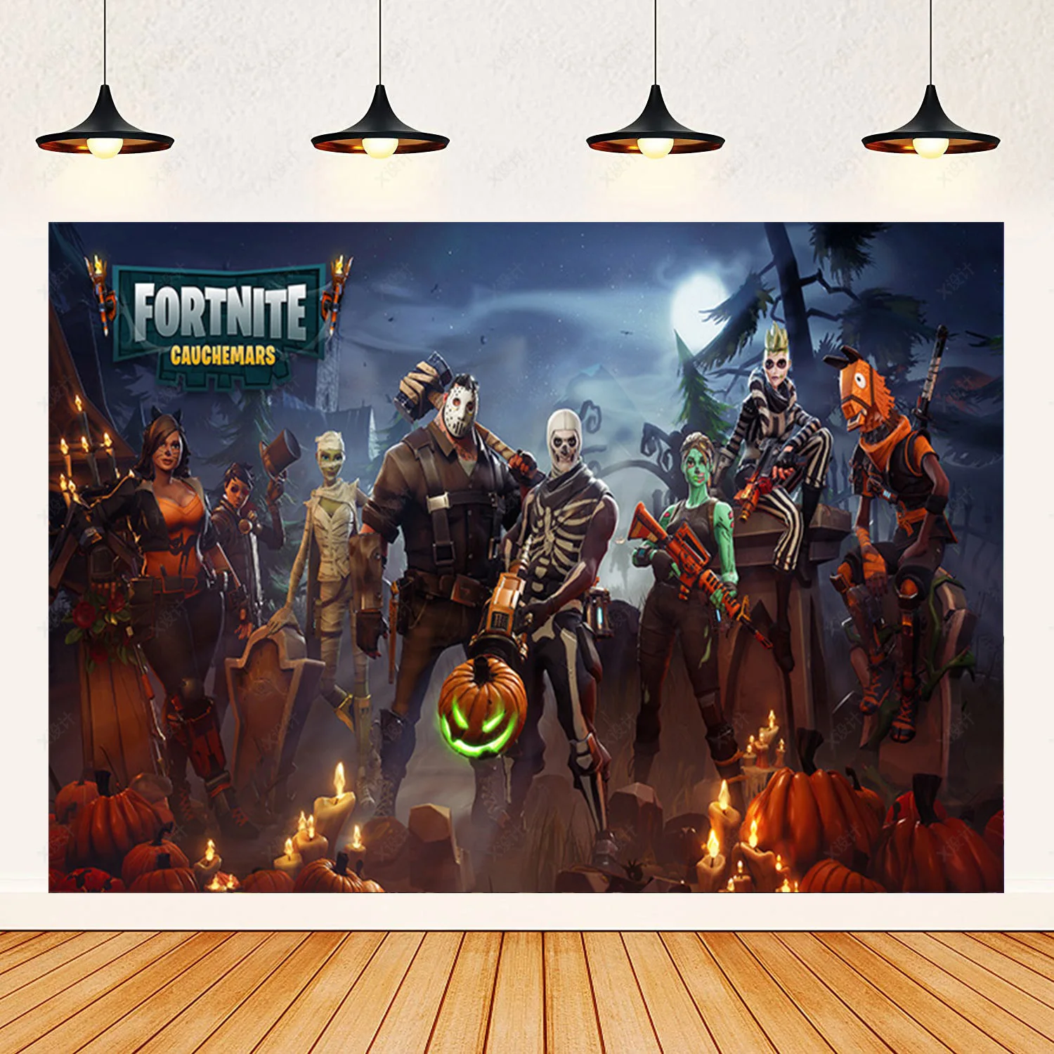 Fortnite Schietspel Verjaardagsfeestje Benodigdheden Achtergrond Hot Game Poste Boy Decoratie Achtergrond Fotografie Props Kindergeschenken