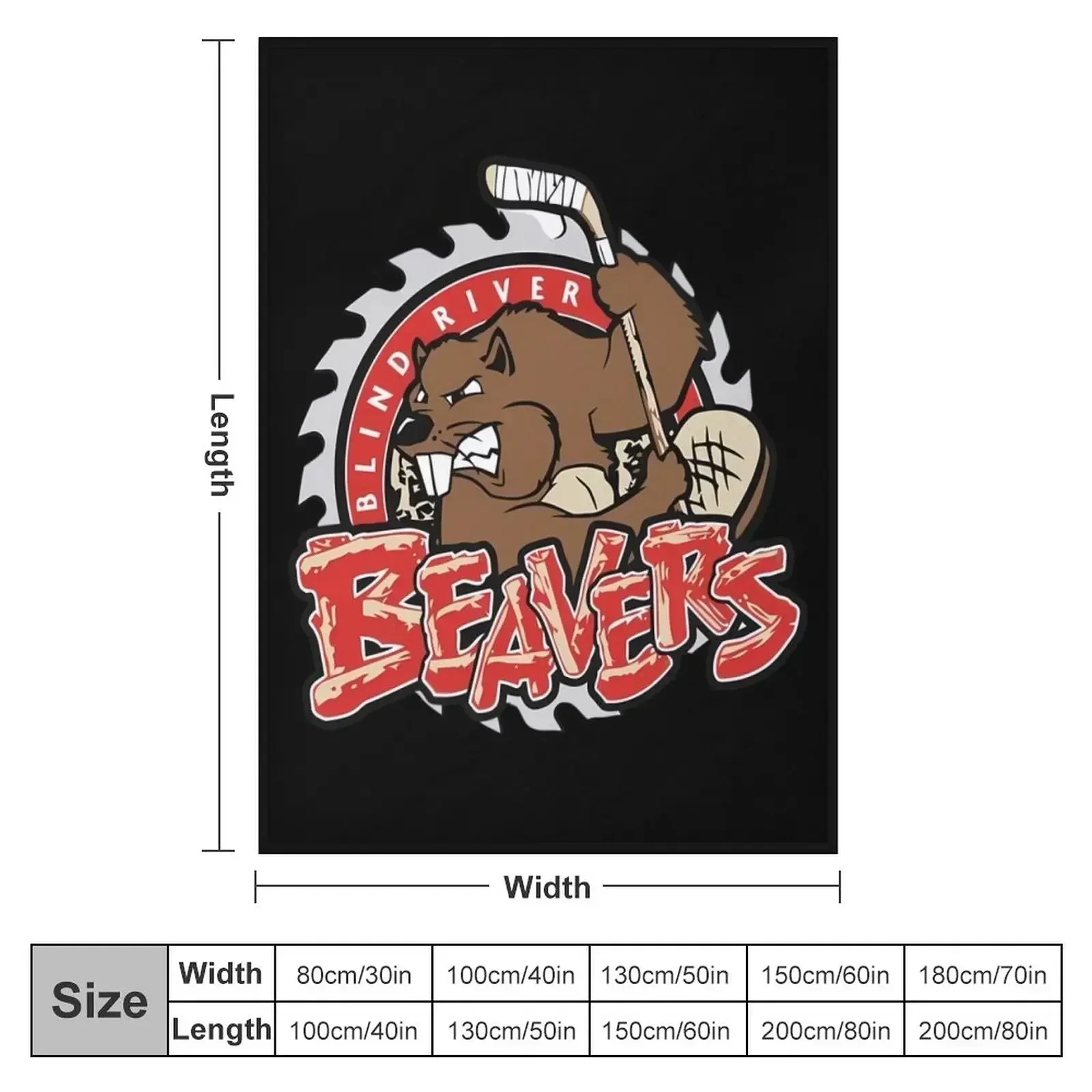 Blind River Beavers Throw Blanket Sofa Quilt Soft Big Softest anime Soft Beds halloween Blankets