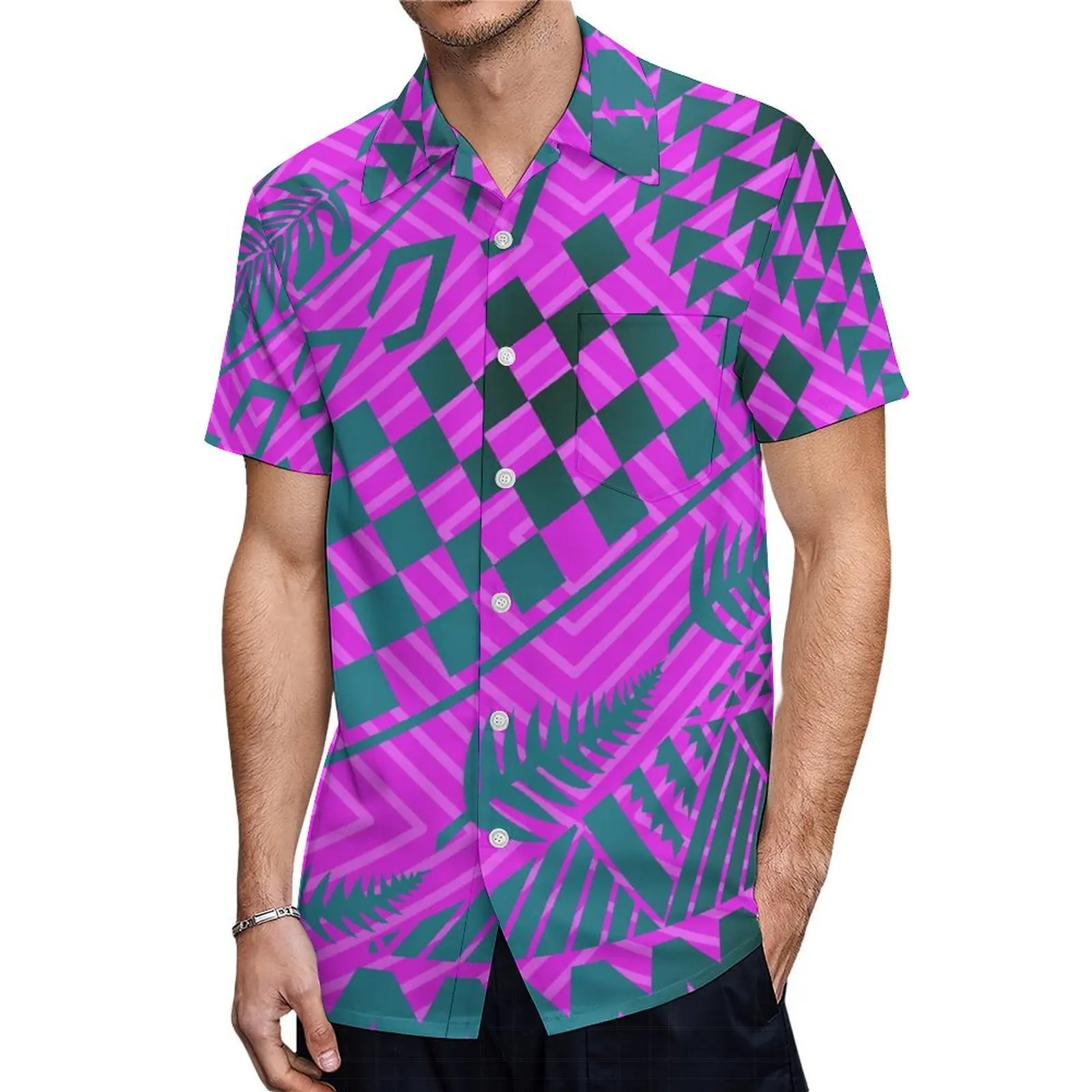 Vestido de noche de un hombro con cola de pez para mujer, traje de pareja polinesiano, camisa Aloha para hombre, moda de banquete de verano