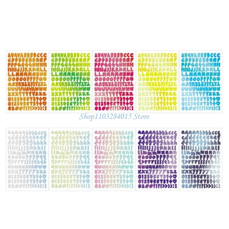 

R6FF Letter Number Sticker Waterproof Scrapbook Sticker For Journal Notebook Planner