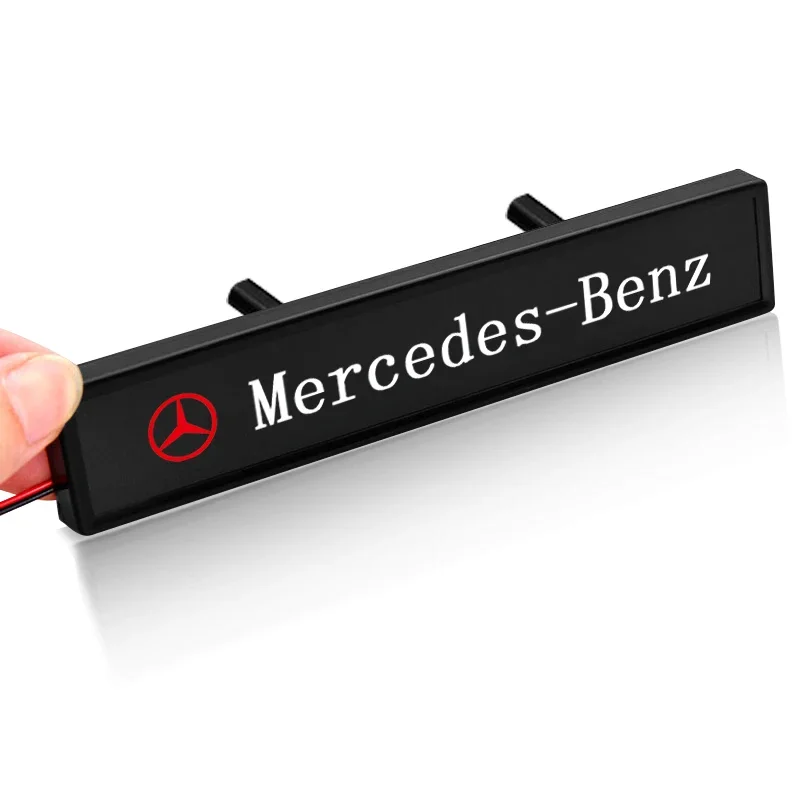 Car Front Cover Grille Lamp Emblem Decor Lightings LED light For Mercedes Benz AMG W212 A C E R Class W211 W213 W203 W205 W204