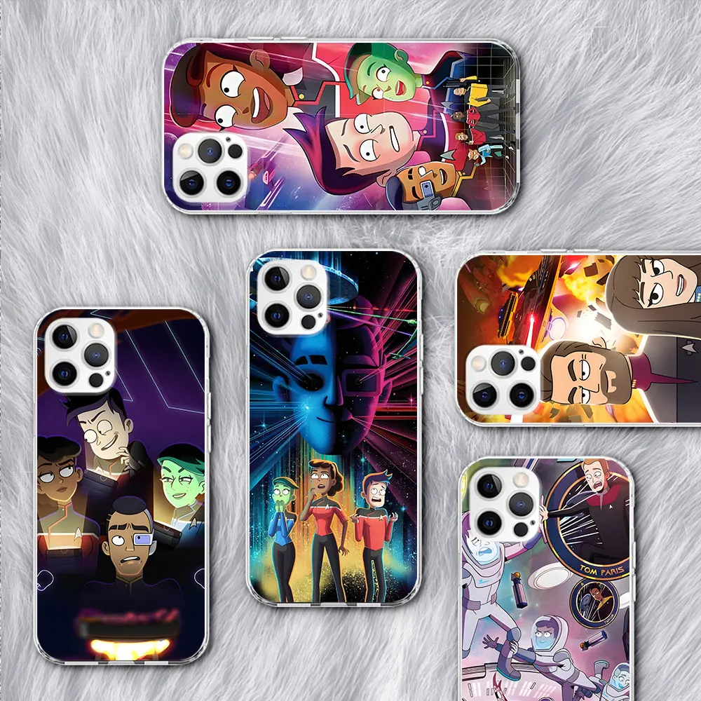 Star Trek Lower Decks Case for Apple iPhone 11 15 Plus 13 12 Mini 7 8 X XS XR 14 Pro Max Soft Transparent Mobile Phone Bag Cover