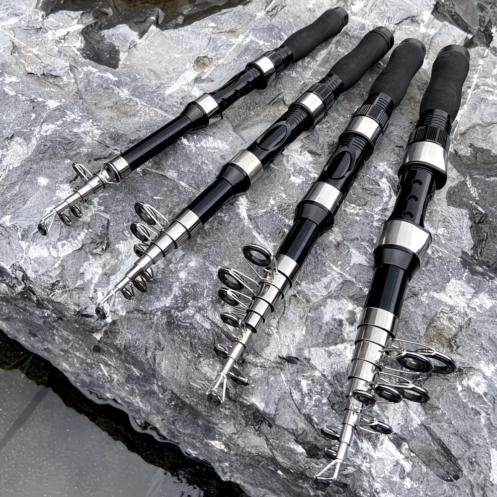 Mini Meeresrute Spinnrute Teleskopisch 1,6M/1,8M/2,1M/2,4M Tragbare Angelrute Pesca Karpfenangel-Ausrüstung