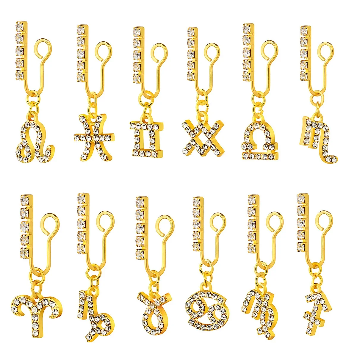 2 Pack Ear Clips Metal Zircon - Body Jewelry And Earrings ulasan dan harga