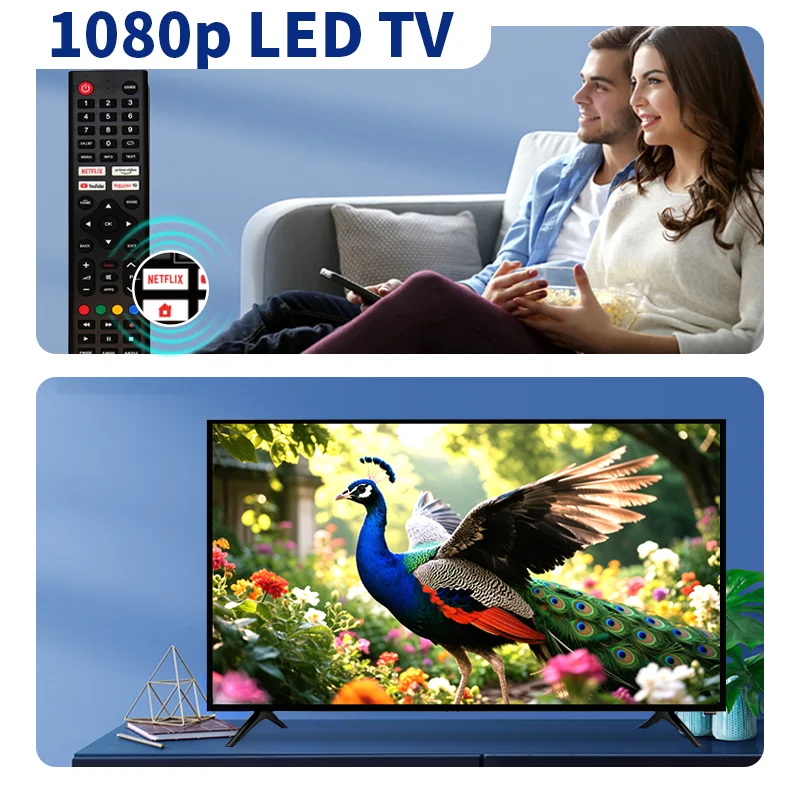 تلفزيون Iruibo مقاس 27 بوصة عالي الدقة 1080 بكسل Led مع صوت دولبي، وHDMI، ومكبرات صوت مدمجة، وشاشة مسطحة Hdtv رفيعة للمنزل والمكتب