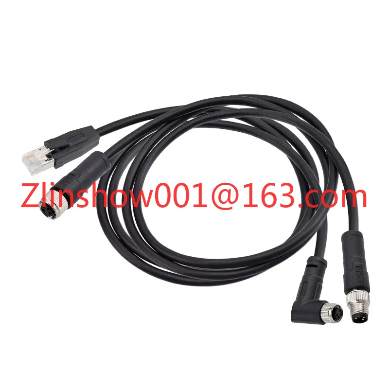 Plug Straight/Angle Male Female Overmolded Unshielded 3 4 5 6 8 Pin PVC PUR 1M Cable Connector