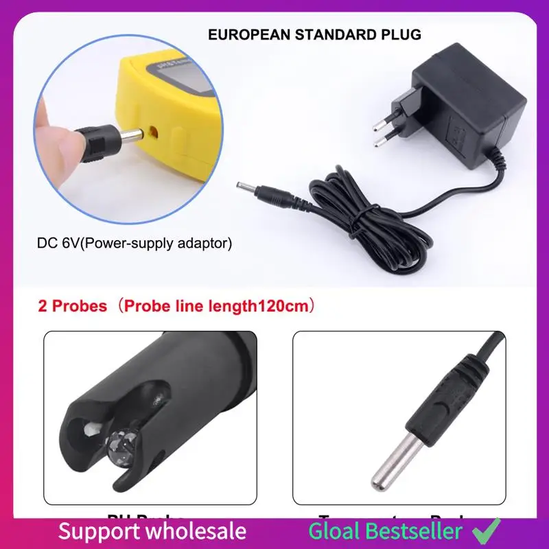 

A38M PH Meter With Backlight Online PH-991 Aquarium PH Tester Temp Monitor Durable Acidimeter Tool For Tank Swim