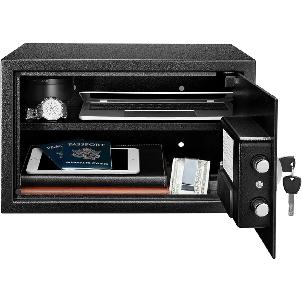 Cassetta di sicurezza e cassaforte in acciaio con tastiera elettronica: contanti sicuri, gioielli, documenti d'identità