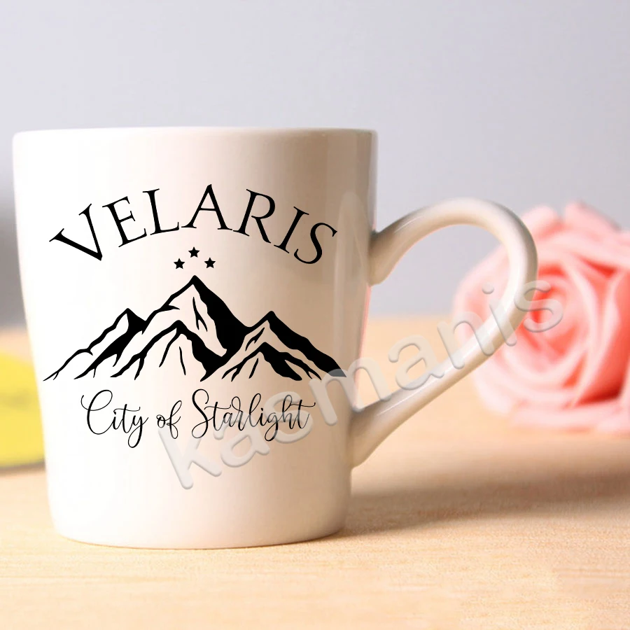 Velaris Decals ACOTAR Series Vinyl Sticker Car Window Decor Faerie Book Lover Gifts Court City of Starlight Decal for Laptop