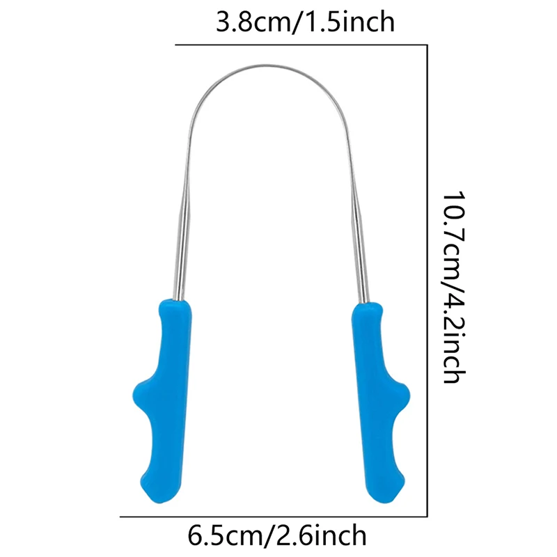 1 Stuk Roestvrijstalen Tongschraper Orale Tongreiniger Borsteltand Tandenborstel Mondhygiëne Tounge Schraper
