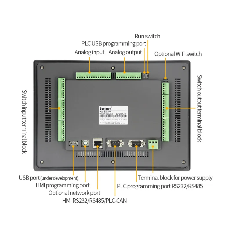 Programmable Logic Controller PLC Integrated HMI Panel Easy Operation Monitoring Ethernet Powerful Data Logging