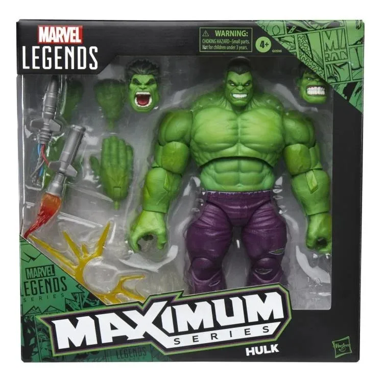 En stock: Figura de acción de lujo de Hulk de la serie Máxima de Marvel Legends de Hasbro, modelo de juguete, regalo para aficionados.