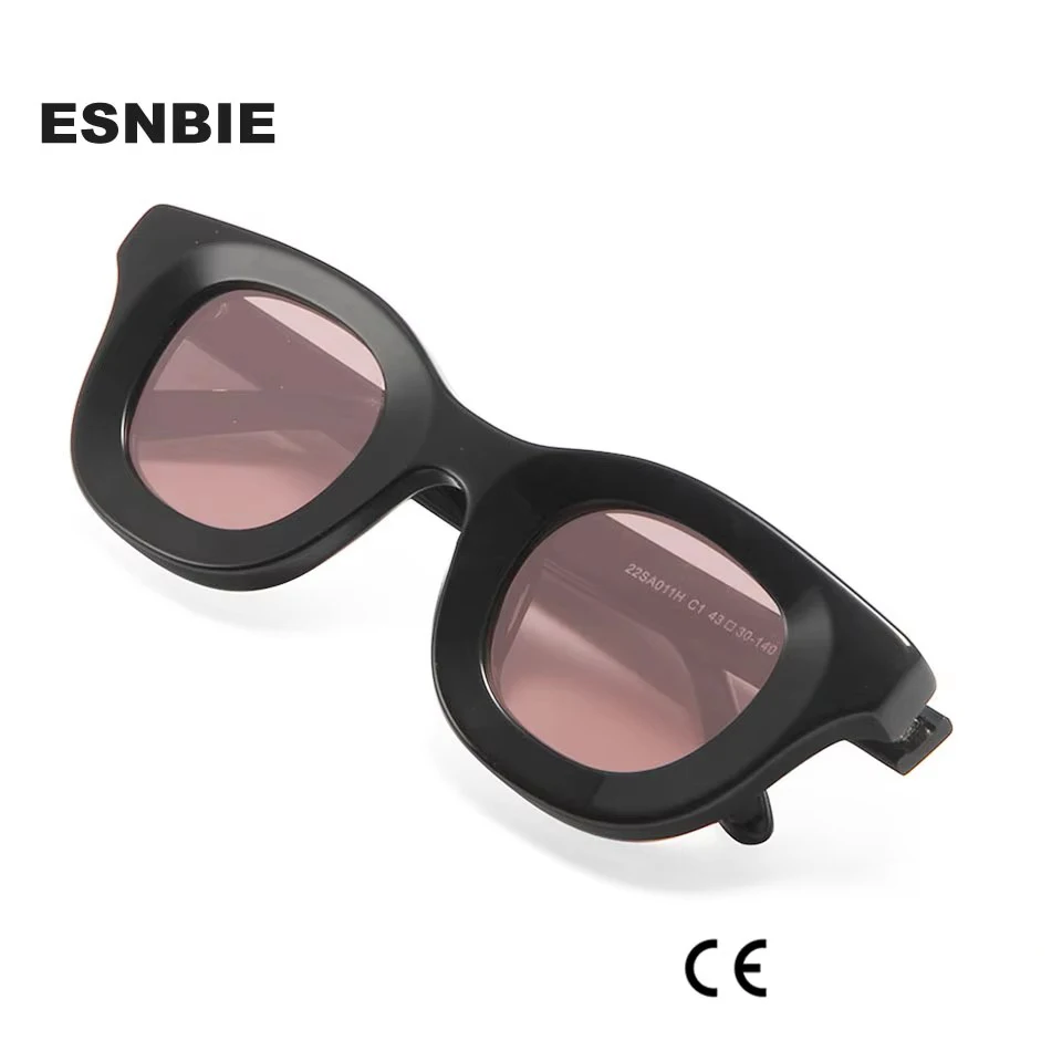 Rhod Designer Vintage Handcraft Acetate Sunglasses Men Uv400 Women Round Chunky Bold Frame Sun Glasses Hip Hop Sunglass Mens