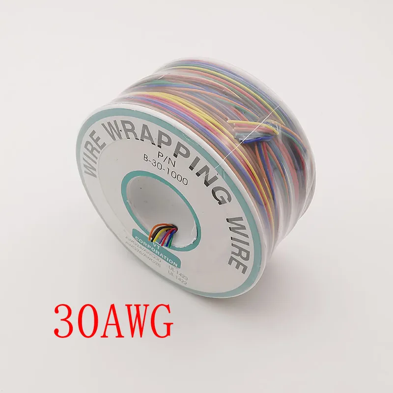 

250M/Roll 30AWG OK Wire Single Core Solid Cable Tinned-Copper PCB Solder Test Jumper 30AWG PVC Electronic Wires Line