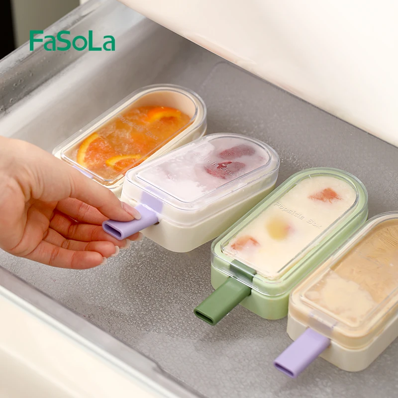 FaSoLa Popsicles Mold Homemade Cake Pop Molds Reusable Silicone Popcical Molds Maker Ice Pop Cream Molds Cakesicle Molds