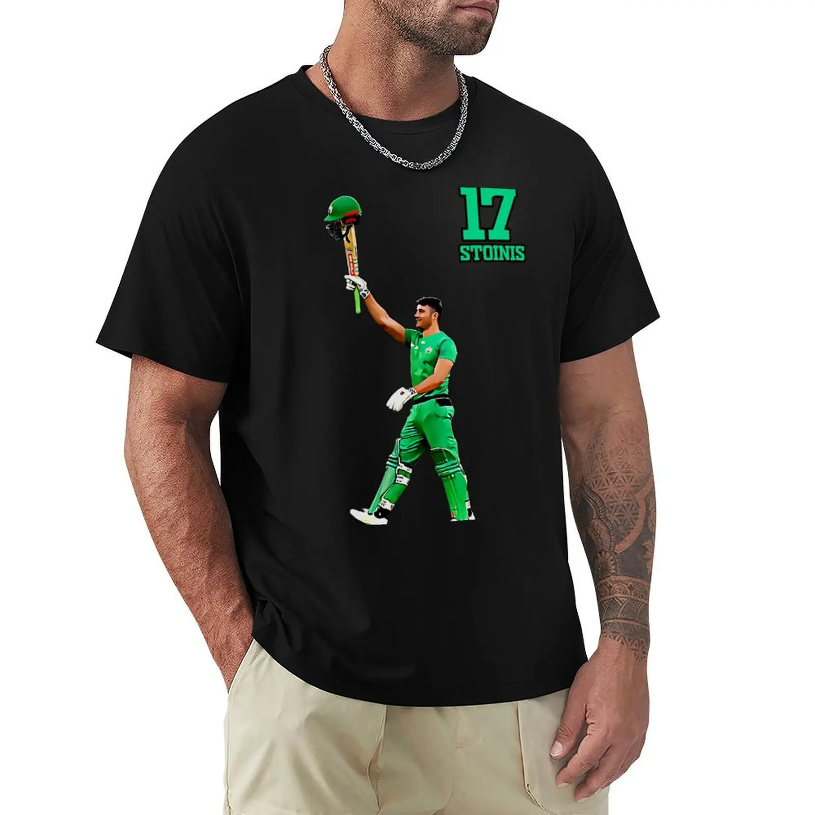 Marcus Stoinis-Australian Cricket Player-T20 All Rounder T-Shirt Functional Casual Short Sleeve Tee