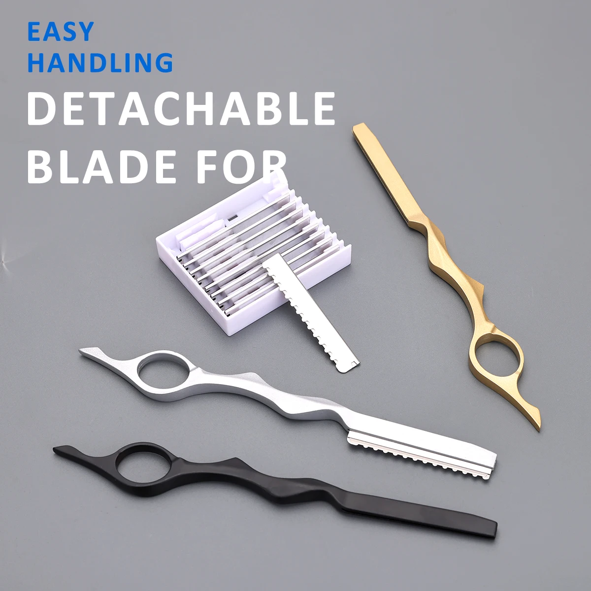 

Hair Cutting Knife Thinner Thinning Razor Shavel Straight Salon Hairdressing Razor Stick Hair Cutter Rotary Barber Kit