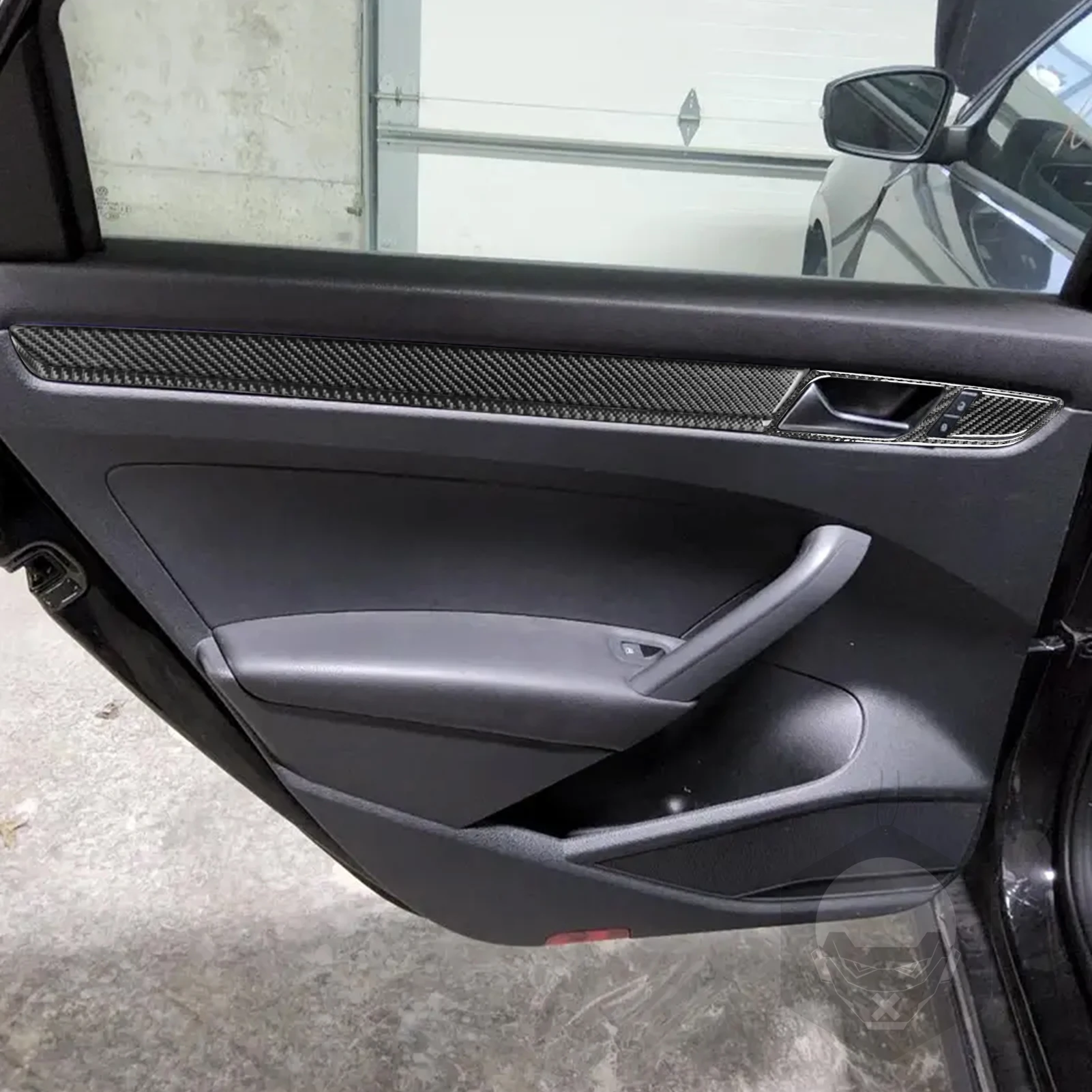 Door Panel Trim Cover Set For Volkswagen Passat NMS B7 2012-2019 Carbon Fiber Stickers Car Interior Decorative Accessories