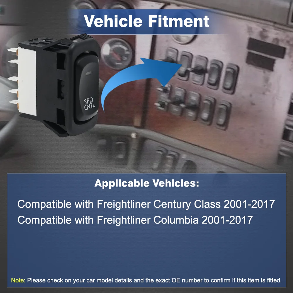 

A0630769011 Cruise Speed Control Switch for Freightliner Columbia Century Class 2001-2017 A06-30769-011