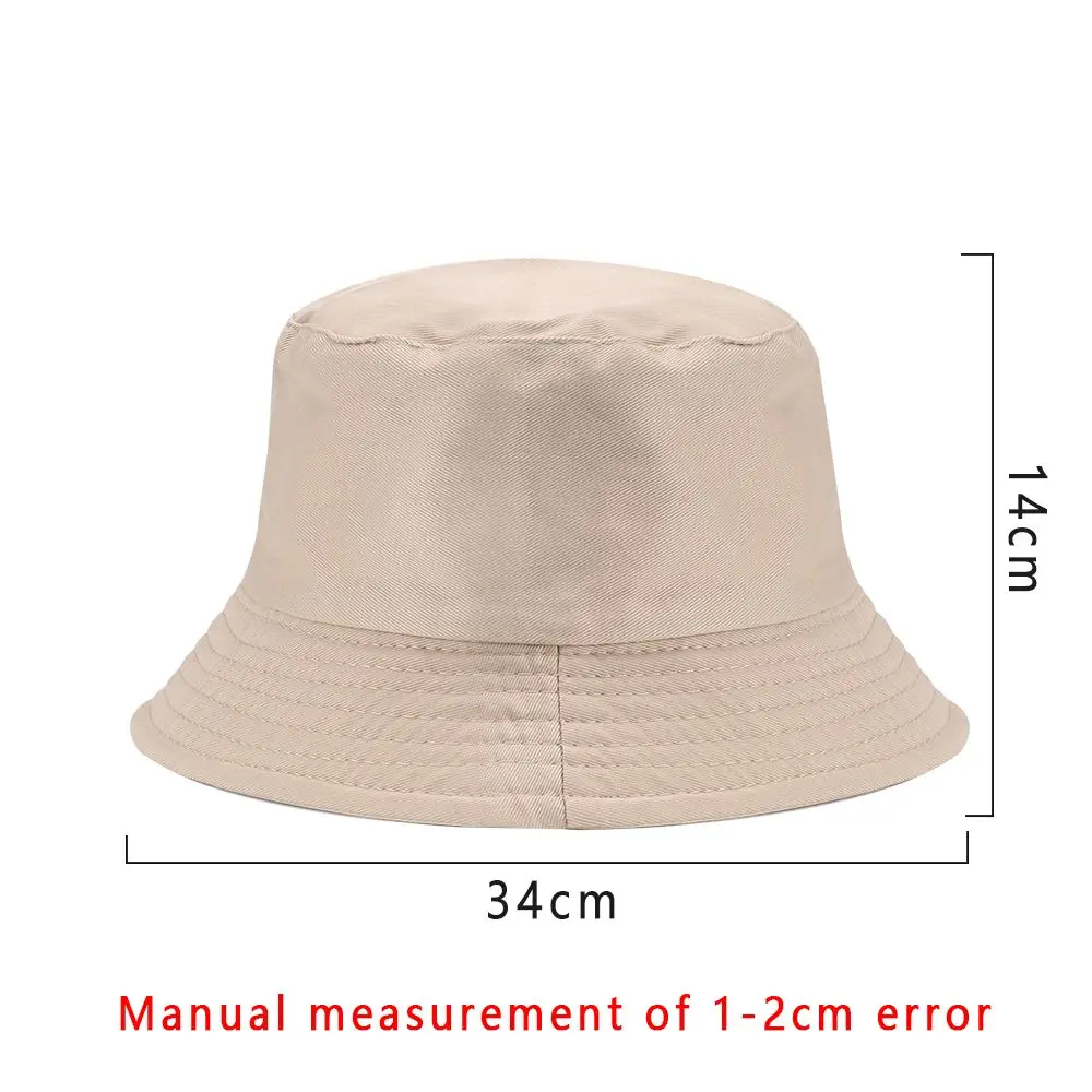 1PC Fisherman Cap Candy Color Practical Sun Caps Unisex Casual Cotton Bucket Hat Outdoor Sunscreen Women Men Fashion Accessories