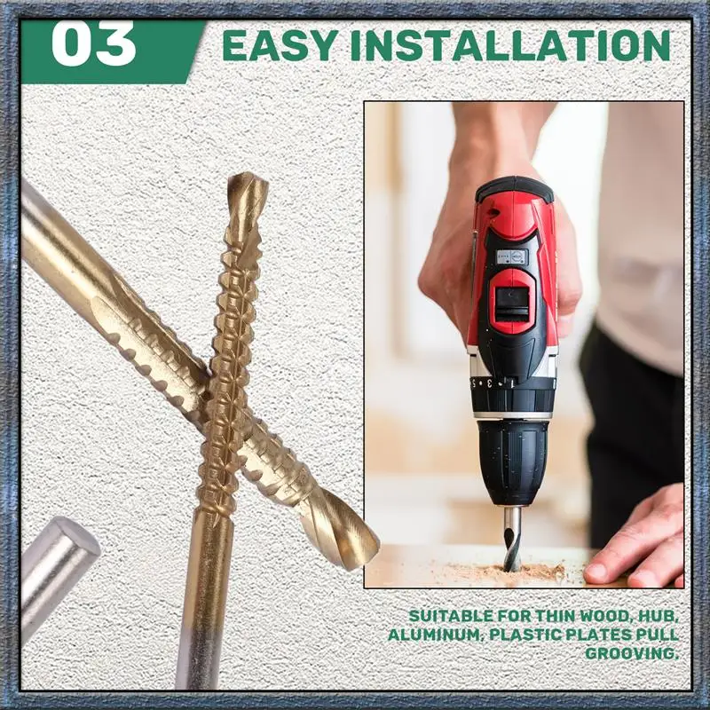 

Лучшие предложения, 6 шт., набор кобальтовых сверл, кольцевая пила, набор канавок, деревообрабатывающая пилообразная дрель, шлицевая дрель