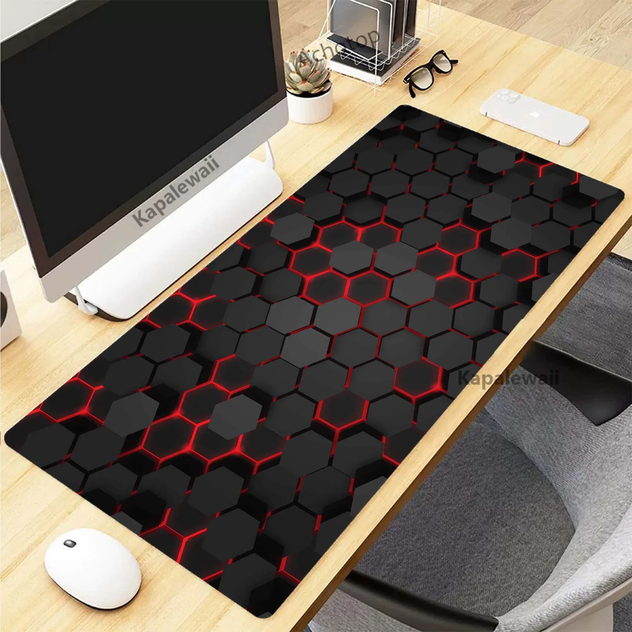 Geometric Figure Simple Extended Mousepad Gaming Speed Keyboard Pads Desk Mat Office Mouse Pad Tapis De Souris 900x400mm