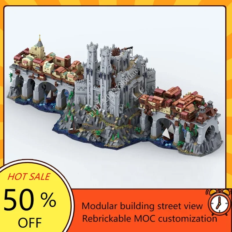 

9530PCS Customized MOC Wyrm's Crossing Street View Architecture Model Building Blocks Bricks DIY Assembly Toys Birthday Gifts