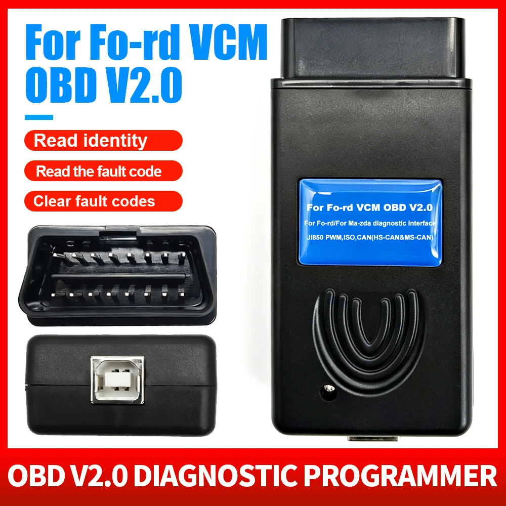 OBDOK V2.0 USB OBD2 Programmer For Ford For Mazda VCM Code Reader Auto Diagnostic Tool Compatible With Windows 2000 XP
