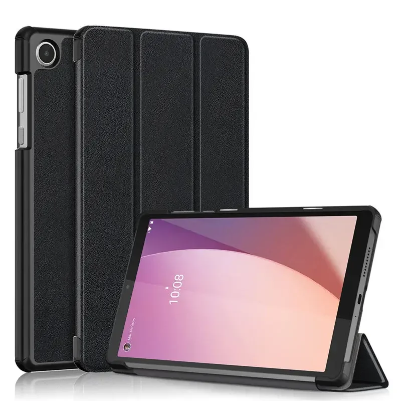 

Tri-Folded Stand Funda for Lenovo Tab M8 4th Gen Case TB301FU TB300FU TB300XU 8" Tablet PC Magnetic Cover with Hard Back Shell