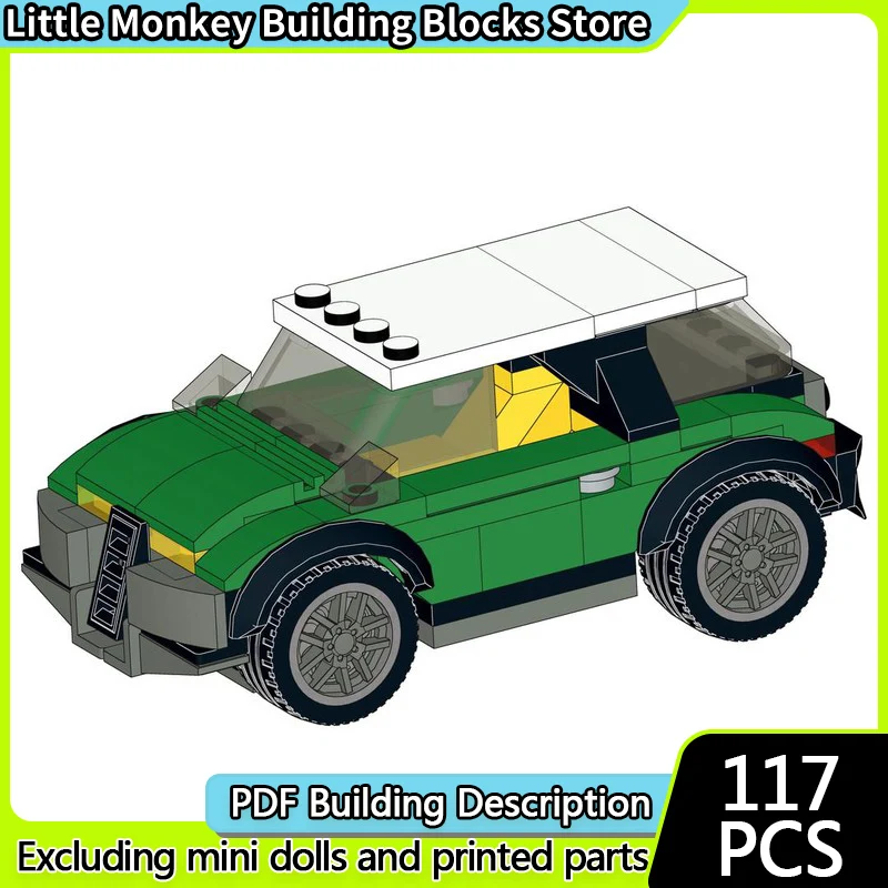 Speed Racing Car Model MOC Building Bricks Sport Utility Vehicle Modular Technology Children Holiday Gifts Assemble Toys Suit