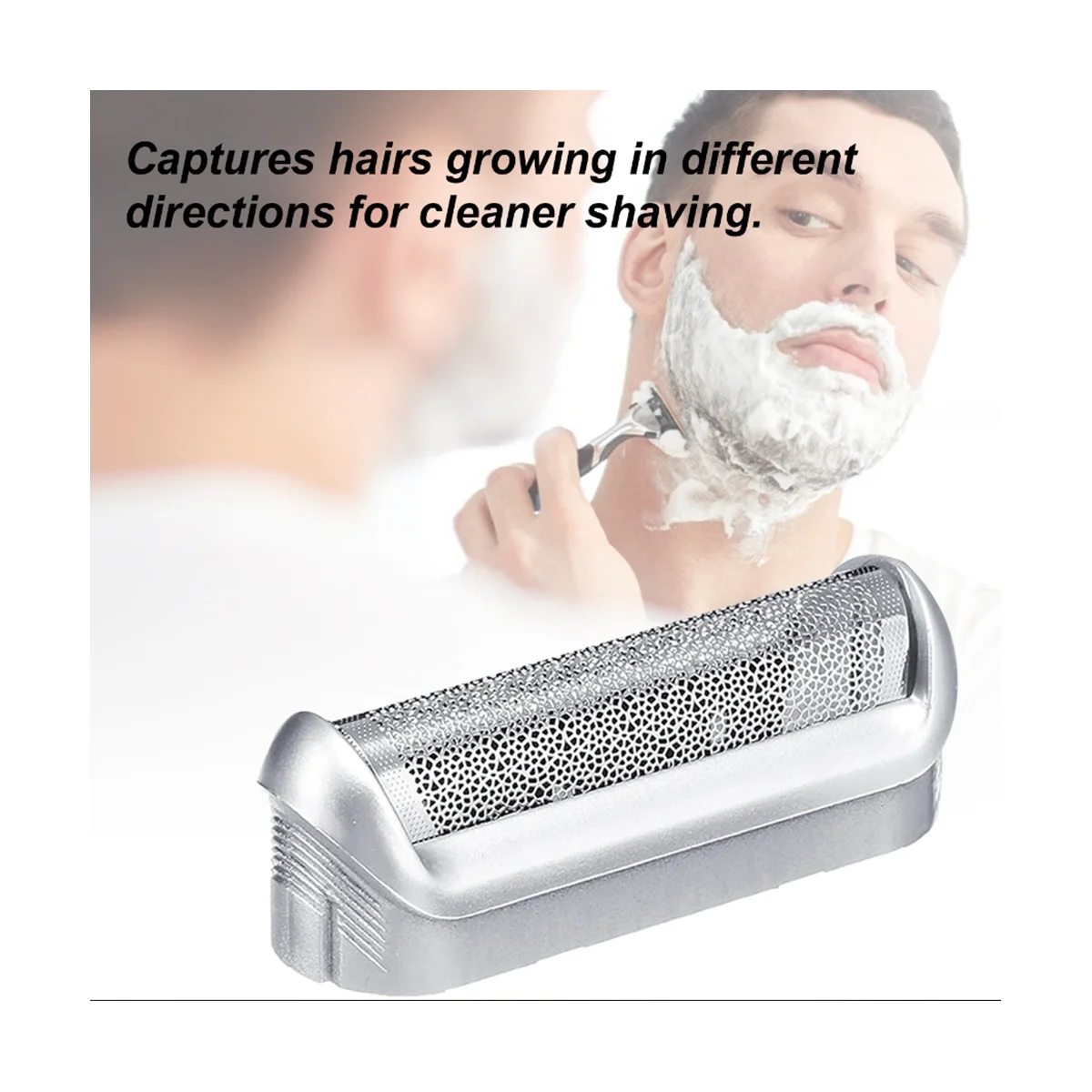 رؤوس حلاقة كهربائية ورقائق معدنية وقطّاعة لبراون P40 ، P50 ، P60 ، P70 ، P80 ، P90 ، M30 ، M60 ، M60 ، M90 ، M90S ، ange ، استبدال ، 5S