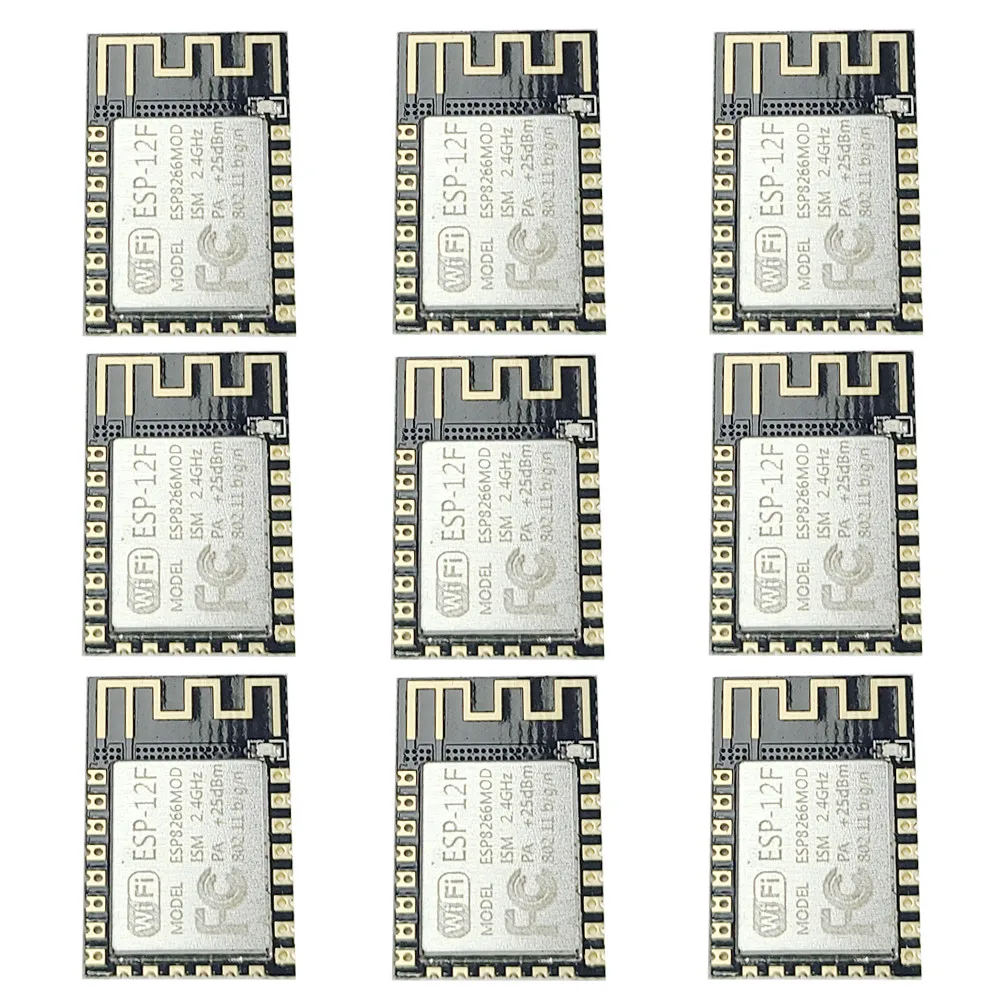 10pcs ESP-12F ESP8266 Wireless Module for Internet of Things Serial Development Board ESP12F Upgrade Remote Module for Arduino