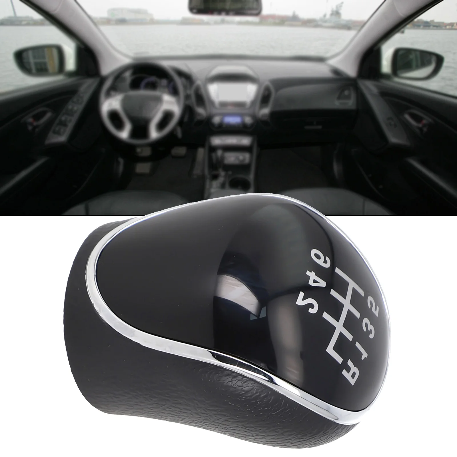 

Для Hyundai IX35 2012 2016, совместимая 6-скоростная ручка переключения передач с механической коробкой передач, сменный материал ABS, автомобильный рычаг переключения передач, гандбол