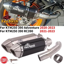 Slip On For KTM DUKE 250 390 RC 390 For KTM 250 390 Adventure ADV 2020 - 2023 Motorcycle Exhaust System Mid Link Pipe Muffler
