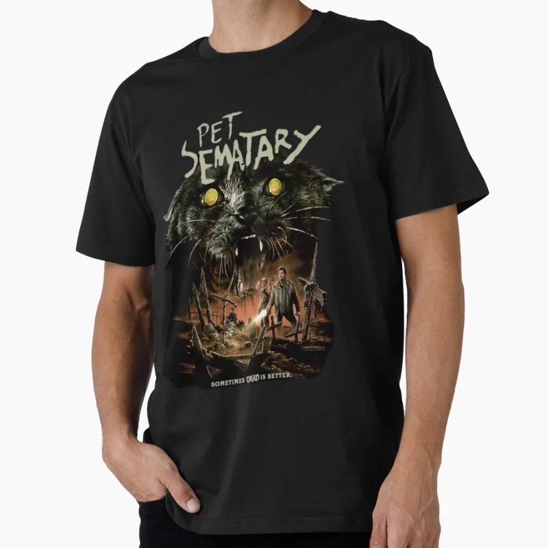 

0826 HorrorArt 80s horror movie pet sematary Scary Halloween Gift t shirt for man Large size Tops S-6XL printed Clothes