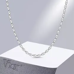 Vnox 3mm Bean Beads Necklaces for Men Women, Never Fade Stainless Steel Chain Necklaces, Basic Simple Collar