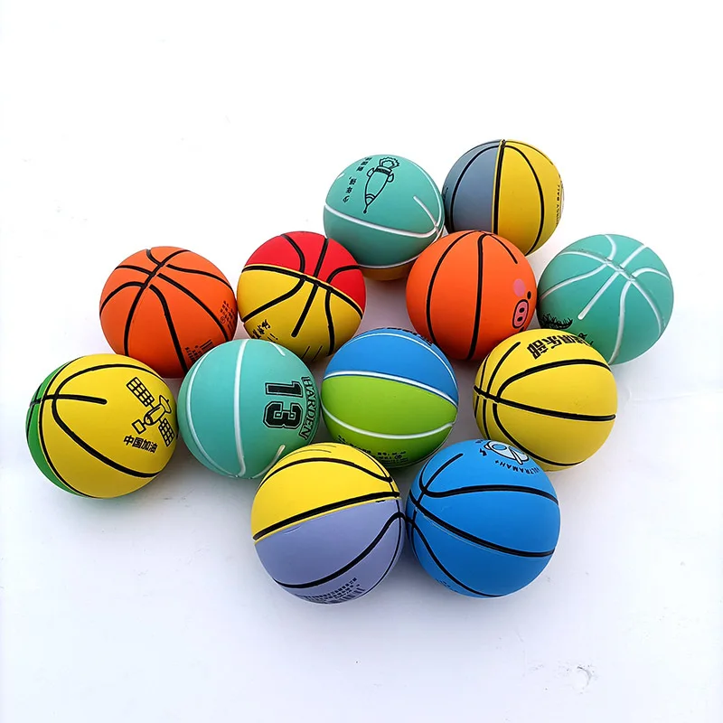 

6cm ultra-high elastic mini rubber ball basketball decompression hollow ball elastic ball children