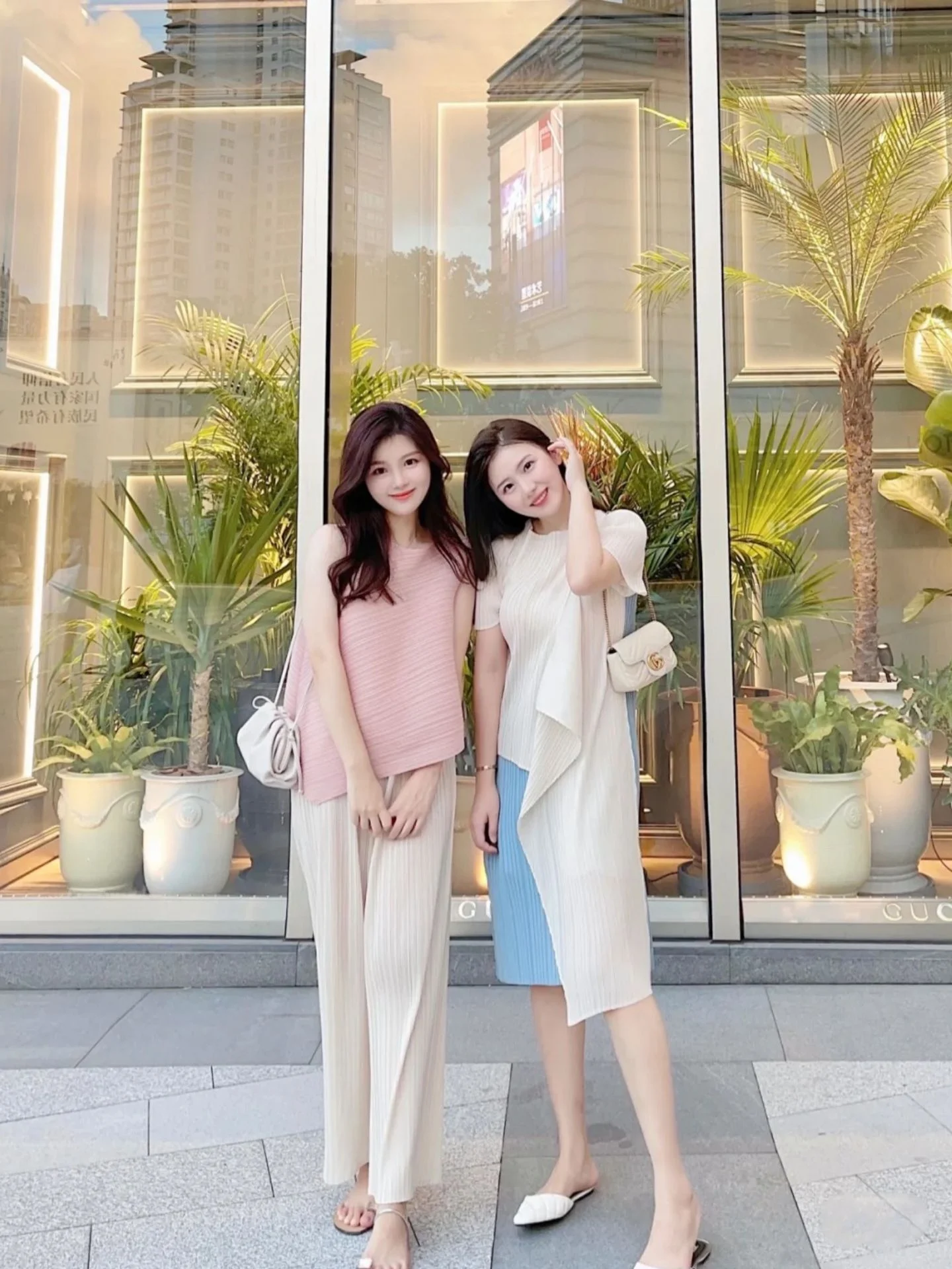 

2025 Spring Summer Commute Style Pleated Dress round Neck Irregular Design Sensation Slimming High Waist H Version Polyester ...